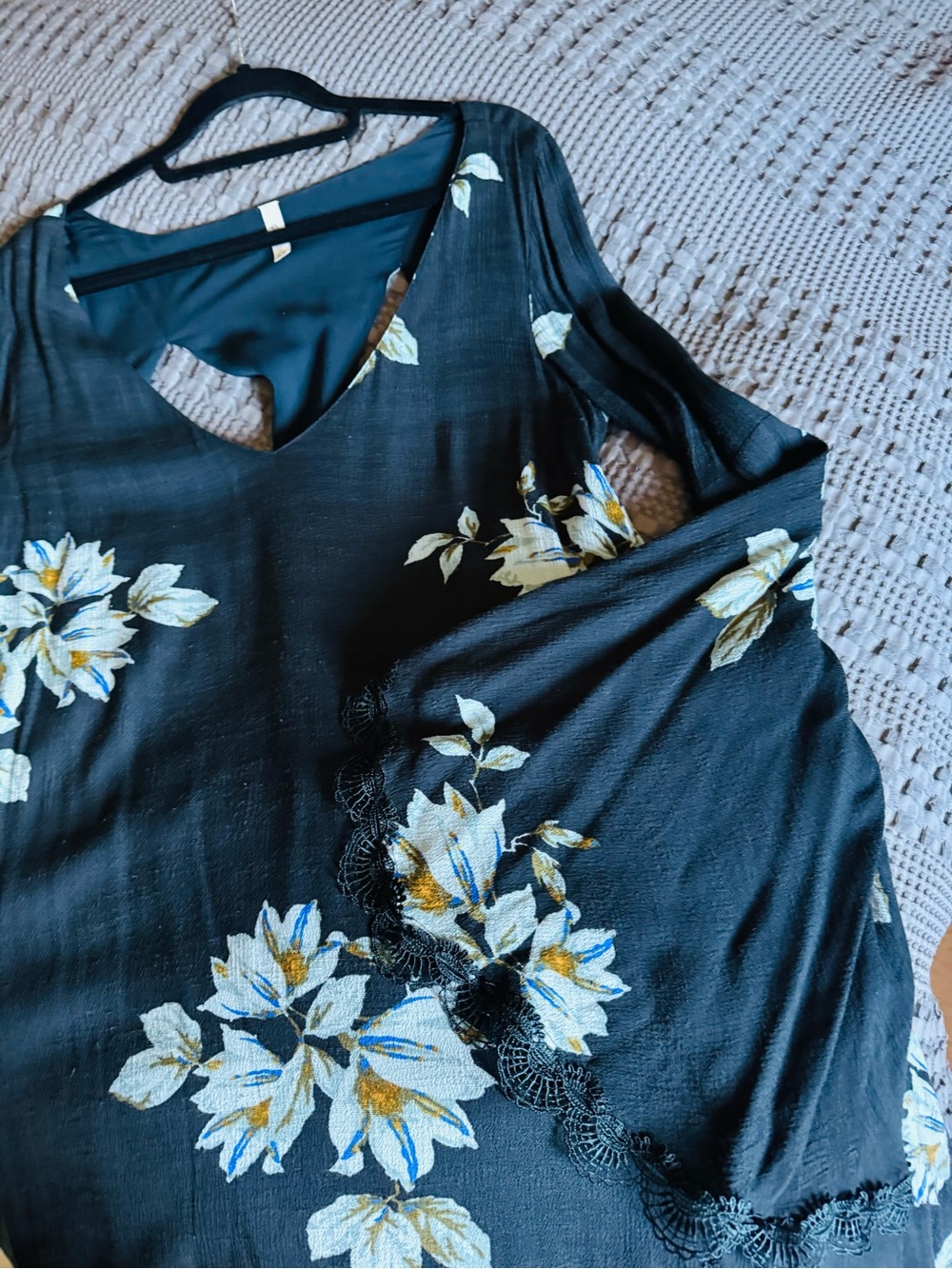 Spectacular Free People Tunic/Dress, fully lined, Bell Sleeves, like NEW! - Picture 5 of 8